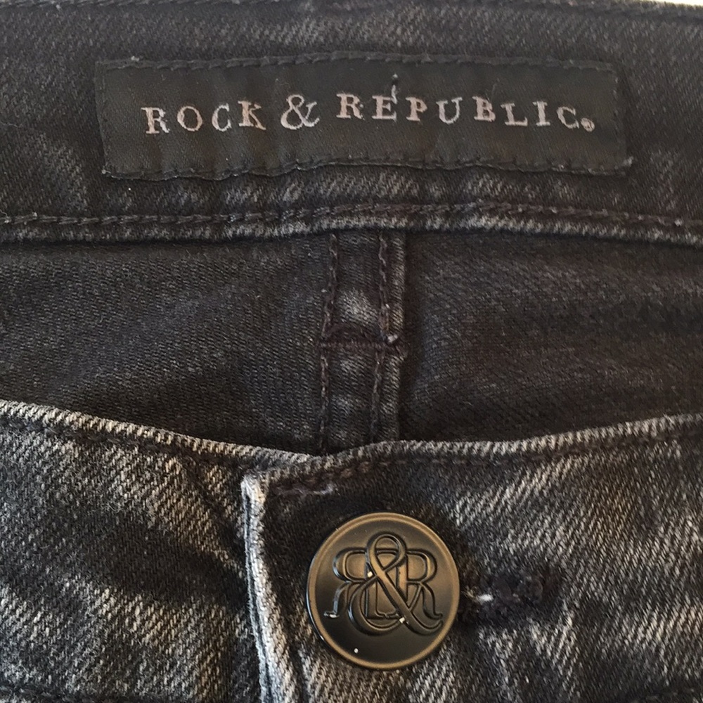 Rock&Republic BlackBerlin stonewashed Jeans size 8 - Picture 4 of 15